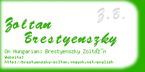 zoltan brestyenszky business card